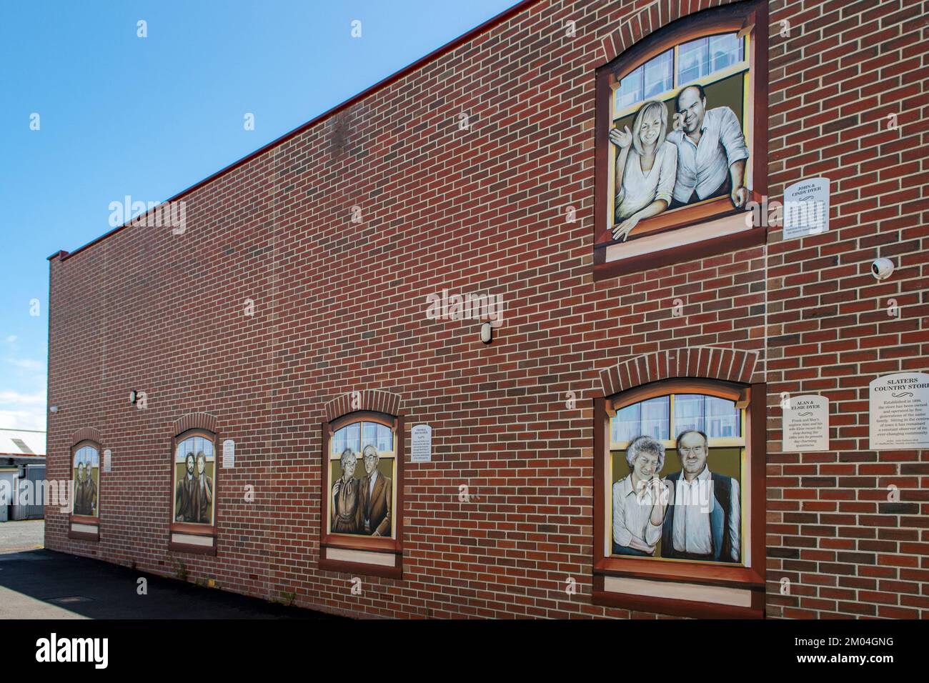 Five Generations of Slaters Store Street Art, Sheffield, Tasmania