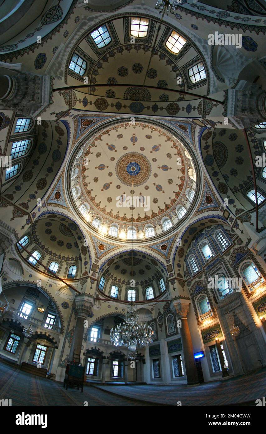 Located in Istanbul, Turkey, the Kara Ahmet Pasha Mosque and Tomb was built in the 16th century by Mimar Sinan. Stock Photo