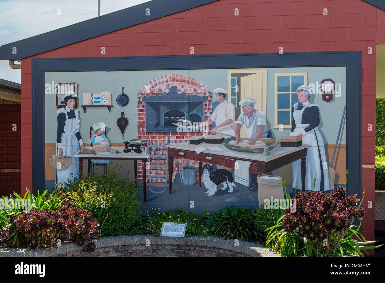 The Old Bakery Street Art, Sheffield, Tasmania, Australia Stock Photo