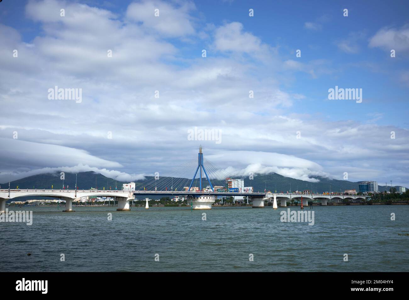 Thuan Phuoc Bridge Han River Danang Vietnam Stock Photo