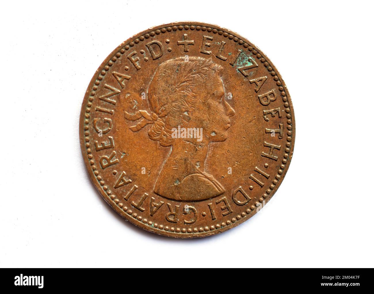 Photo coins UK, 1959, 1/2 penny, Stock Photo