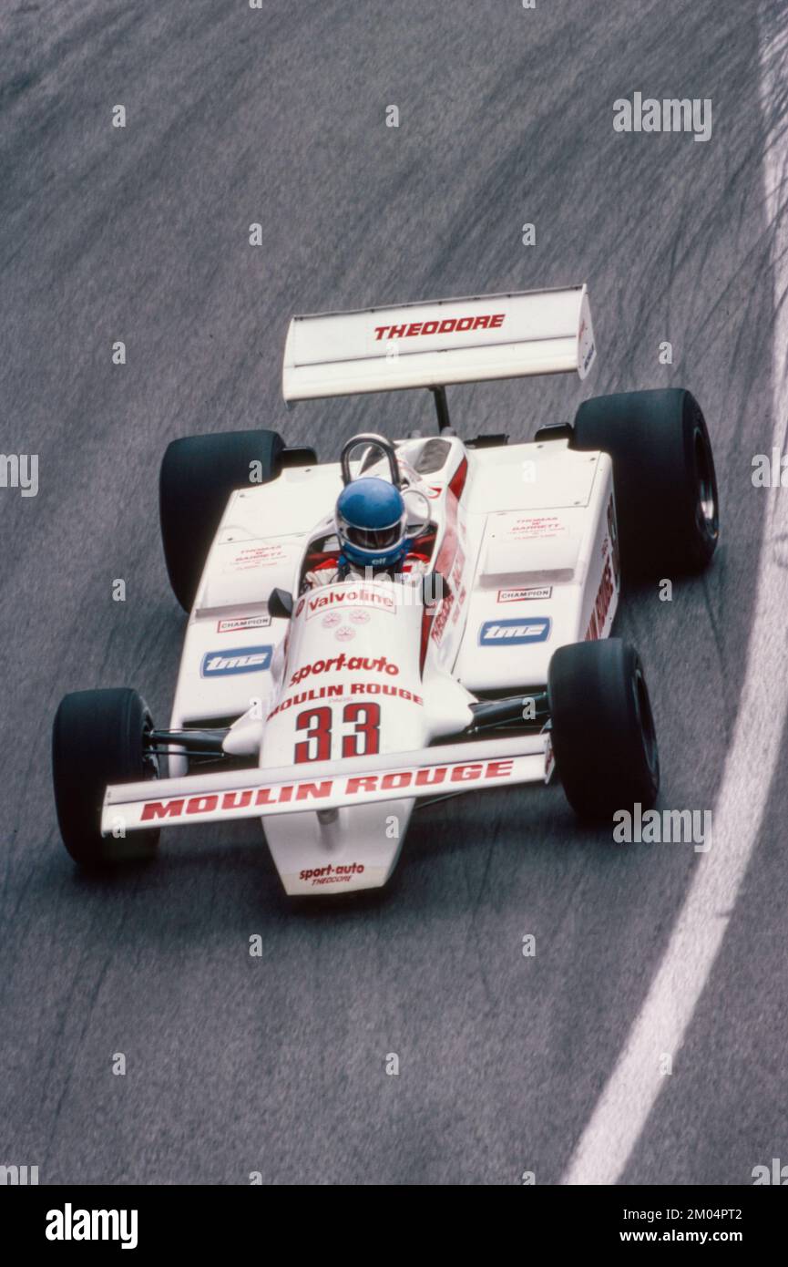 33 Tambay Patrick (fra), Theodore Racing Team, Theodore-Ford TY01, action during the 1981 Monaco Grand Prix, 6th round of the 1981 FIA Formula 1 World Championship, on the Monaco Street Circuit, from May 27 to 31, 1981, in Monaco - Photo Thierry Bovy / DPPI Stock Photo