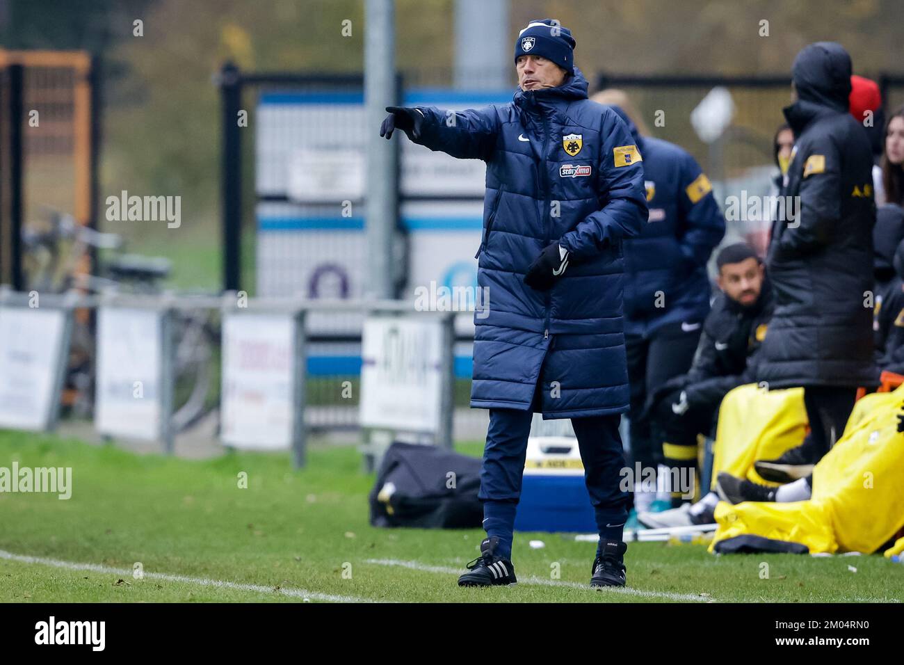 BURGH-HAAMSTEDE, NETHERLANDS - DECEMBER 4: Coach Matias Almeyda of AEK Athens during the Friendly match between AEK Athens and RFC Seraing at Sportpark van Zuijen on December 4, 2022 in Burgh-Haamstede, Netherlands (Photo by Broer van den Boom/Orange Pictures) Stock Photo