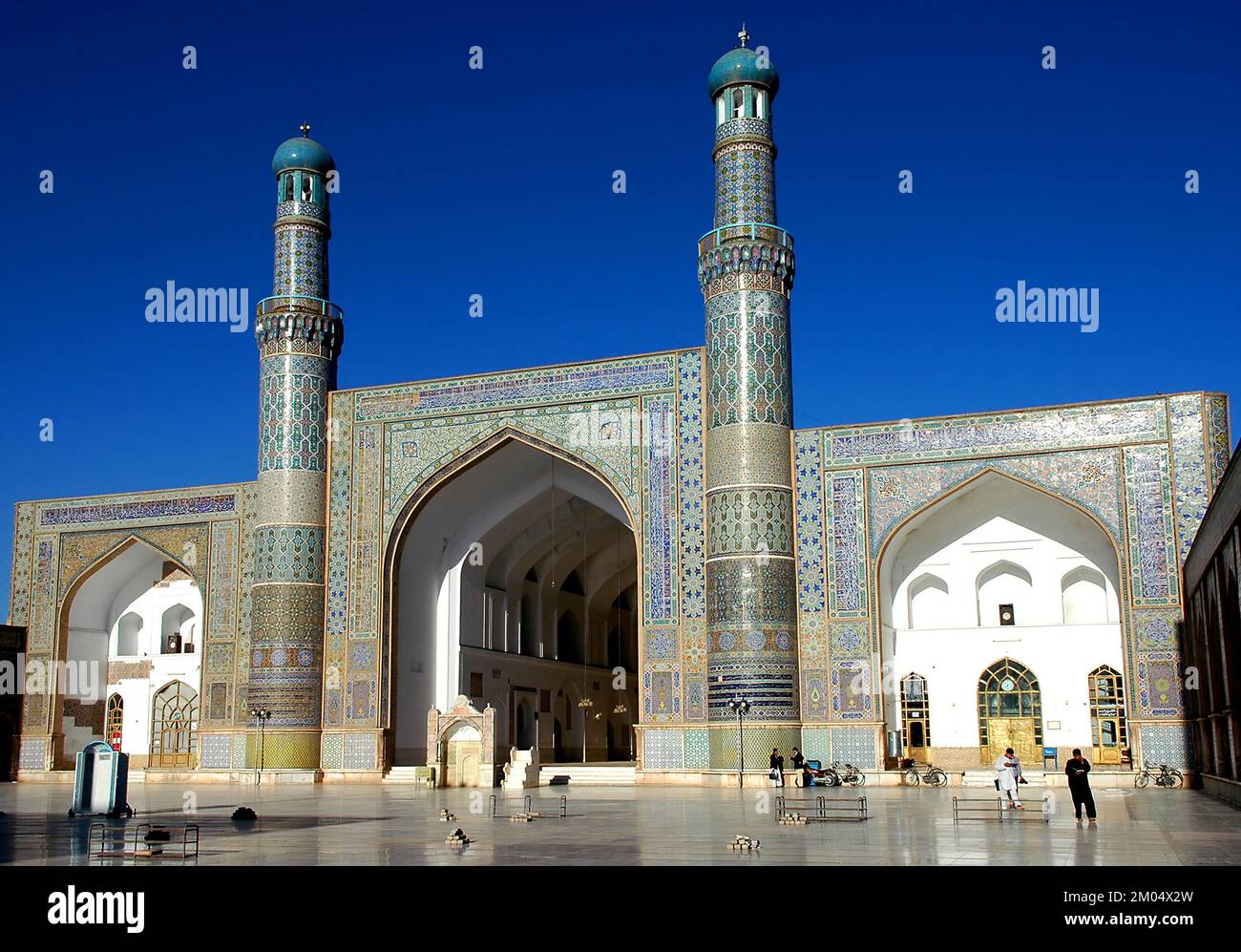 Herat in western Afghanistan. The Great Mosque of Herat (Friday Mosque or Jama Masjid). The mosque courtyard. Stock Photo