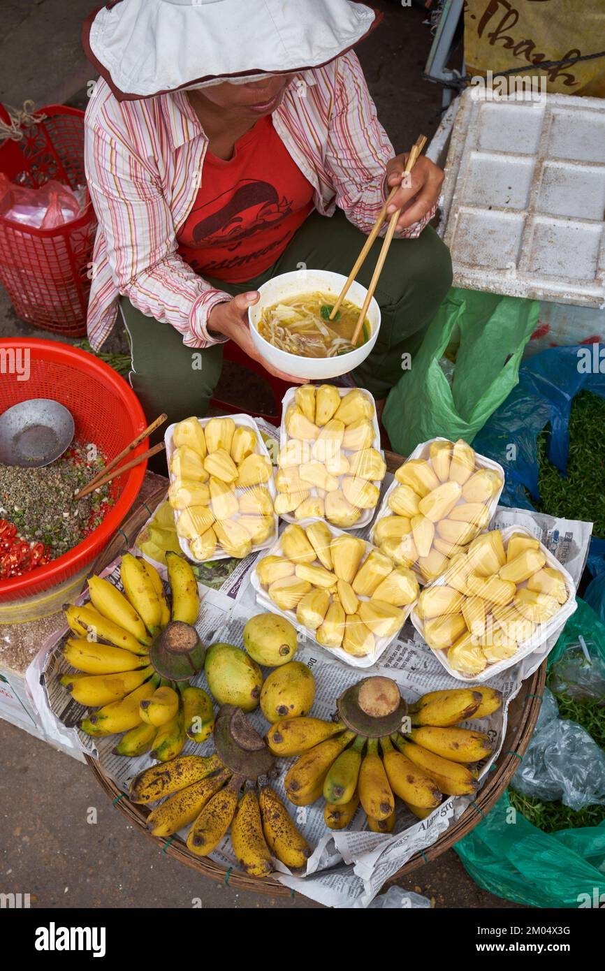 Food Market Hoi An Vietnam Stock Photo