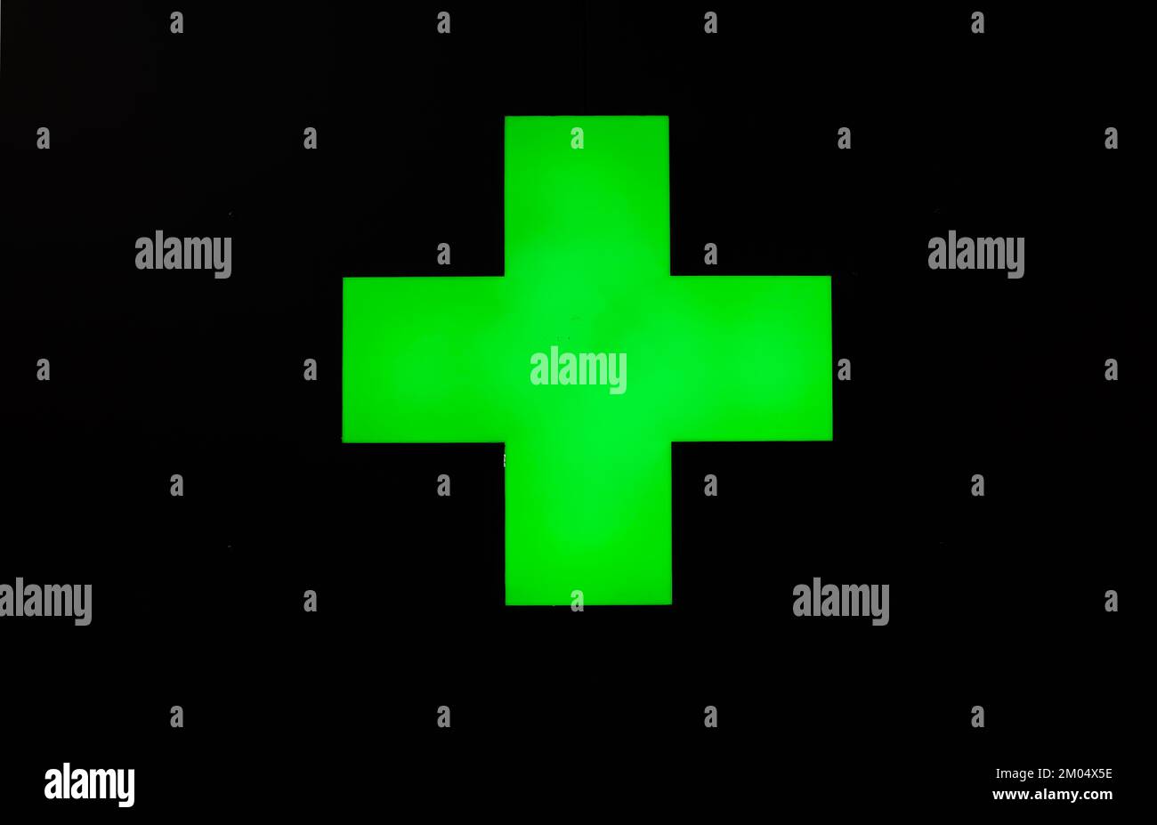 Green cross on a black background the green cross is a symbol for