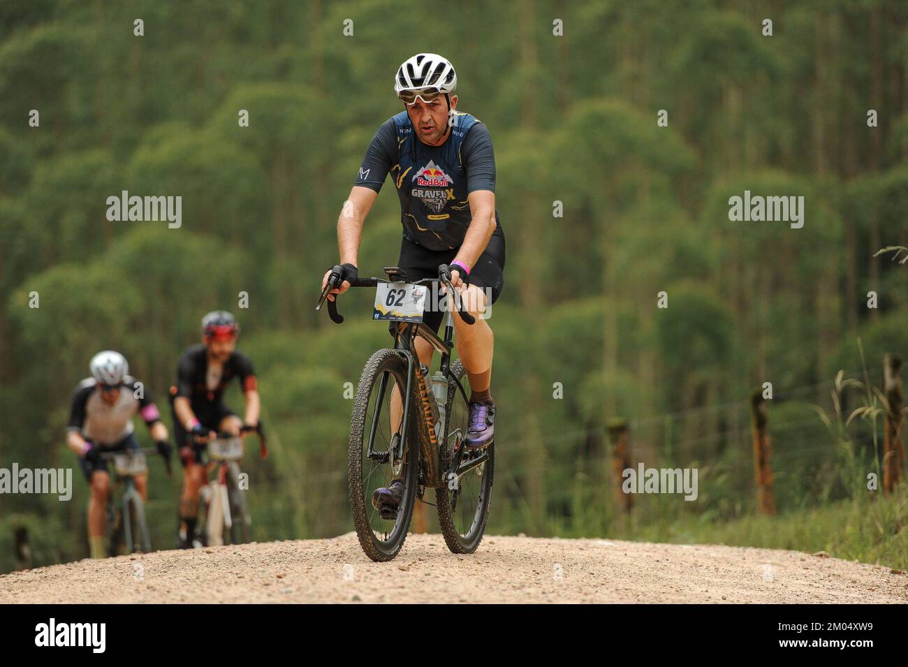 TIMB', SC - 03.12.2022: RED BULL GRAVEL X VALE EUROPEU - Between the 2nd and 4th of December, the European Valley of Santa Catarina will host the first gravel crossing event in Brazil, the Red Bull Gravel X. Athletes from some countries around the world will challenge each other along the 300 km of the route. Champions like Tiago Ferreira, Portugal, are confirmed at the event. (Photo: Fábio Monteiro/Fotoarena) Stock Photo