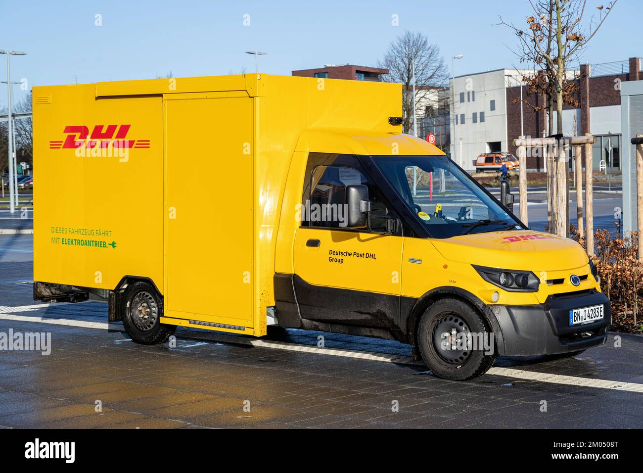 DHL StreetScooter Gigabox Stock Photo