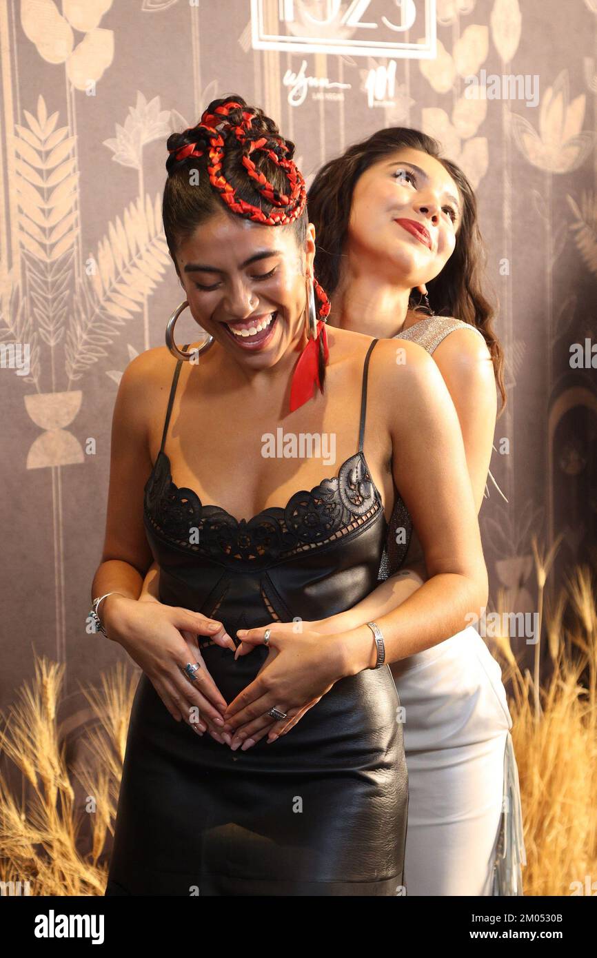 Las Vegas, NV, USA. 3rd Dec, 2022. Aminah Nieves, Leenah Robinson at arrivals for 1923 Series