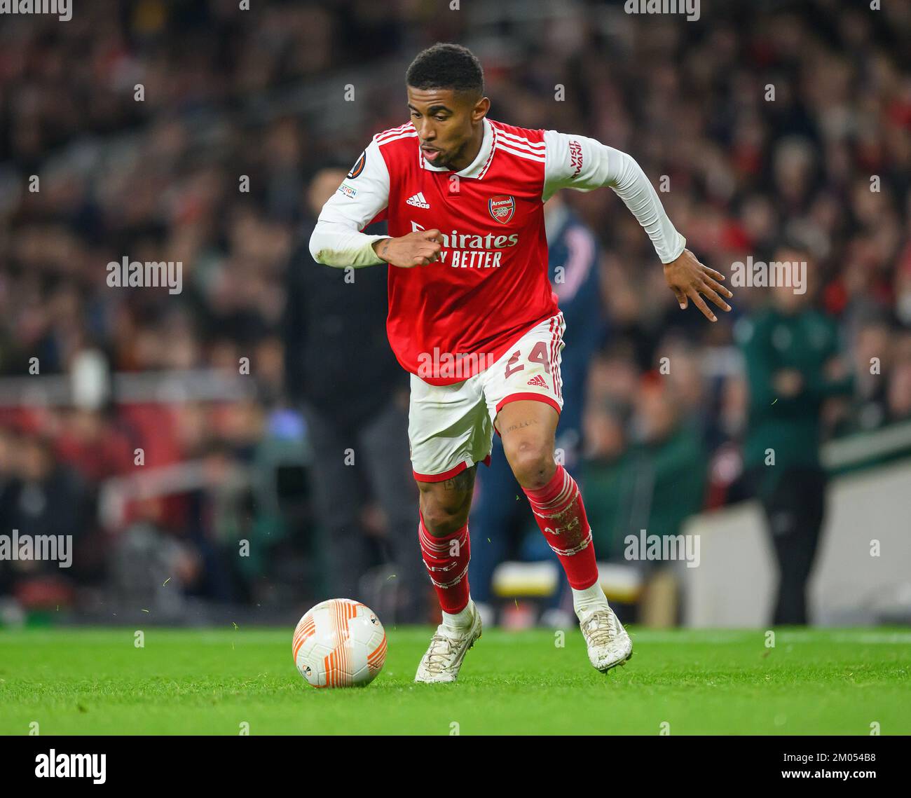 03 Nov 2022 - Arsenal v FC Zurich - UEFA Europa League - Group A - Emirates Stadium   Arsenal's Reiss Nelson during the match against FC Zurich Picture : Mark Pain / Alamy Stock Photo