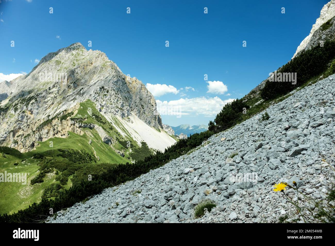 Landschaft im Karwendelgebirge Stock Photo
