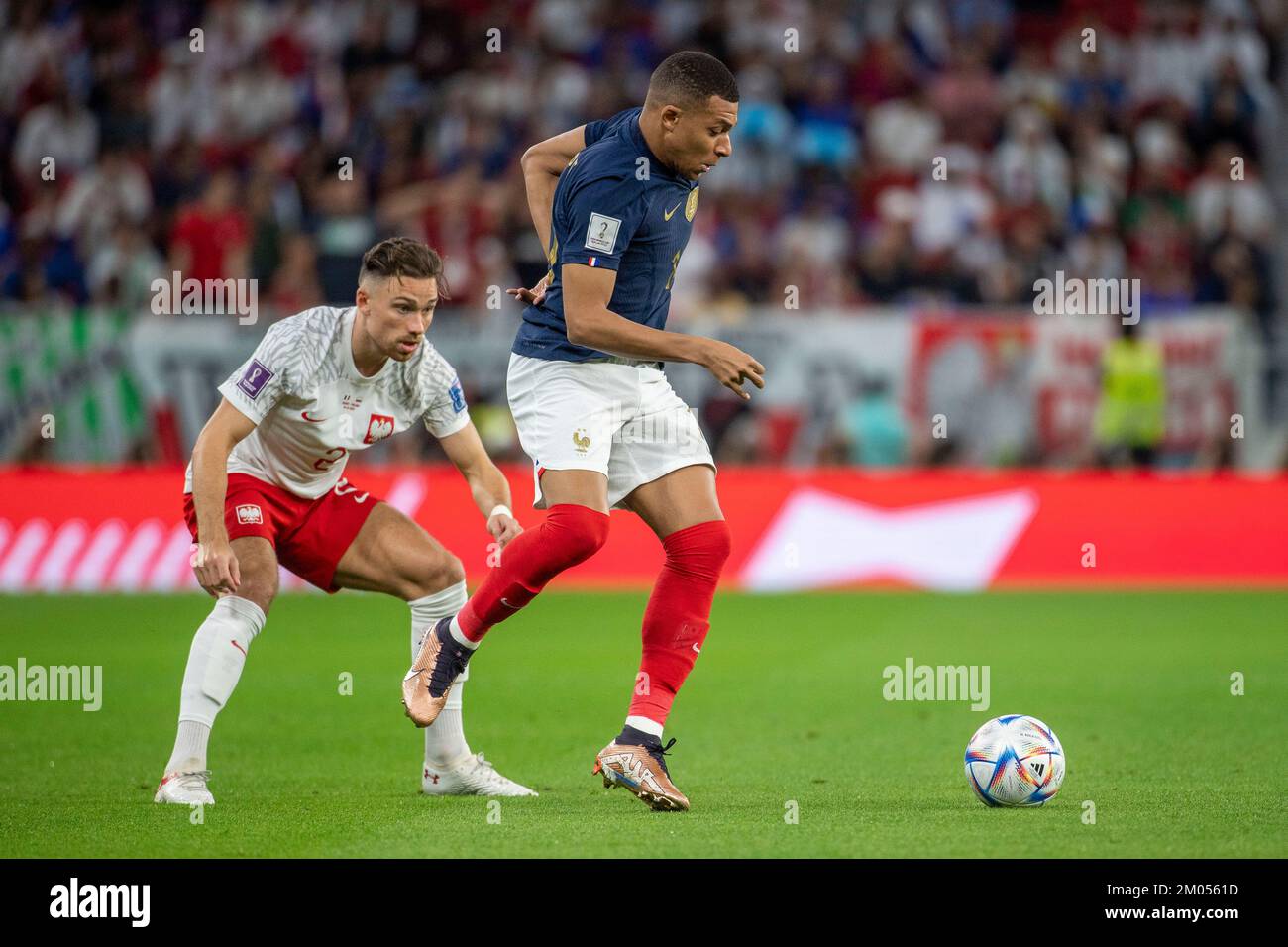 Doha, Qatar. 04th Dec, 2022. Kylian Mbappé of France during a match ...