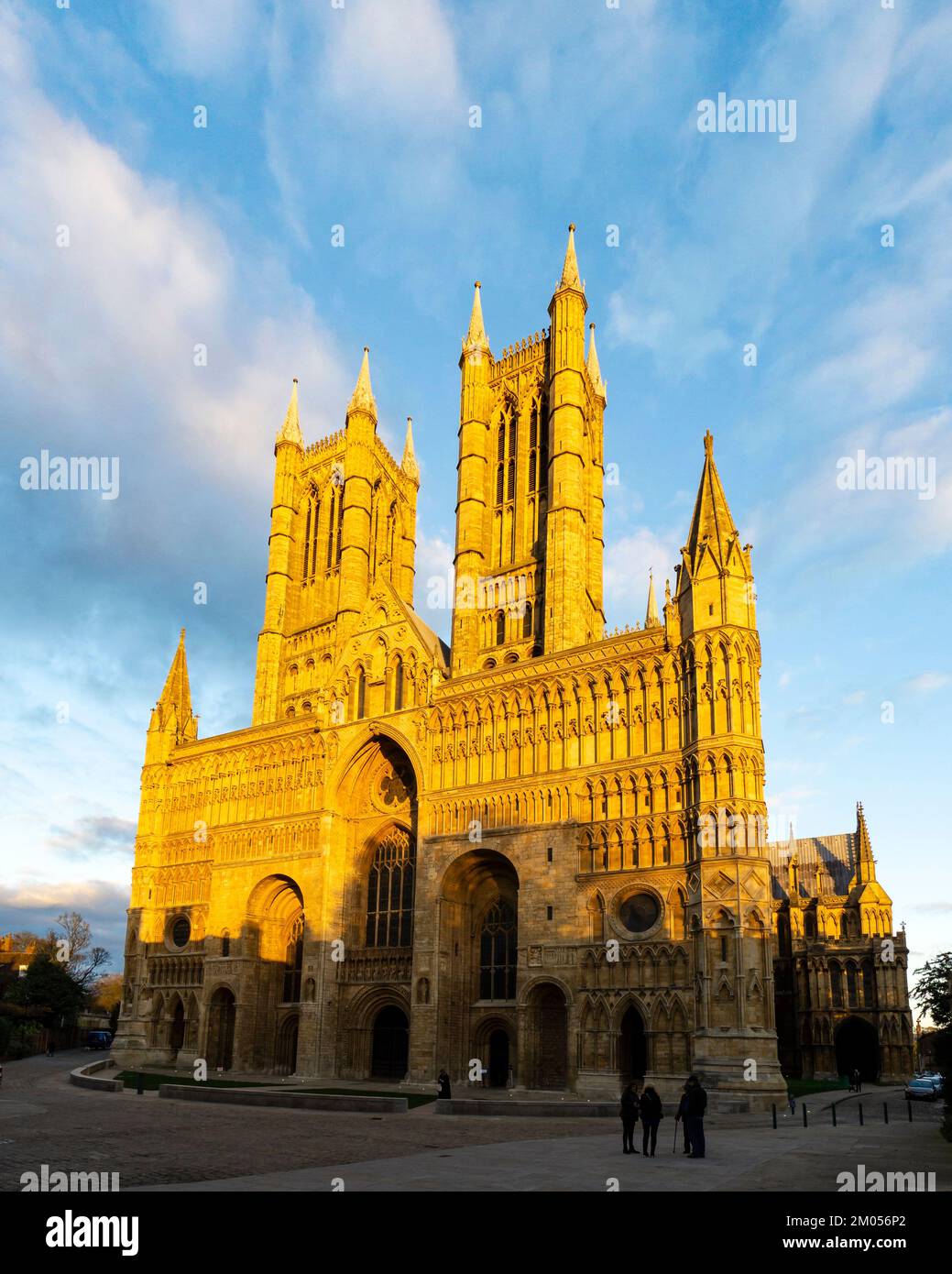 Evening light on Lincoln cathedral, Lincoln city 2022 Stock Photo Alamy