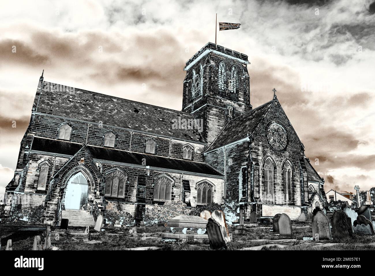 St Hilary's Church, Wallasey, Wirral, UK Stock Photo