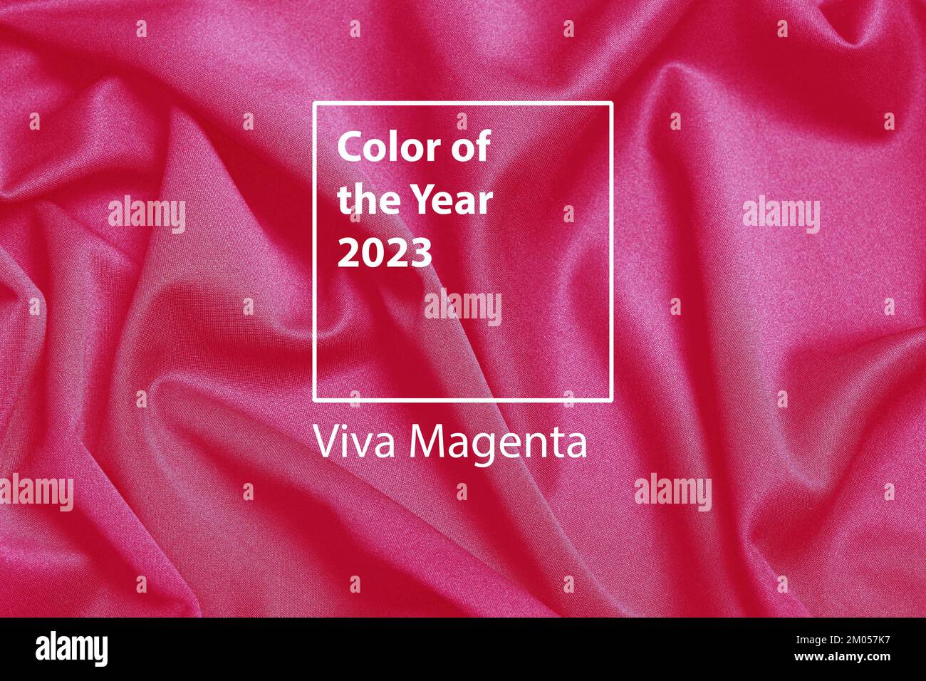 Color of the year 2023 background. Magenta new trend color on red purple fabric background. High quality photo Stock Photo