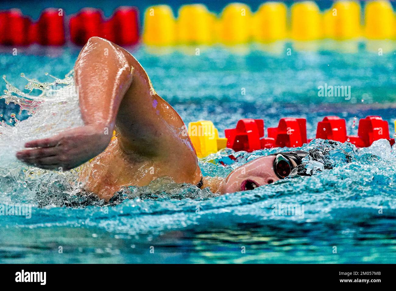 ROTTERDAM, NETHERLANDS - DECEMBER 4: Liesette Bruinsma competing in the Women, 400m Freestyle, Finals during the RQM Rotterdam Qualification Meet - Day 4 at Zwemcentrum Rotterdam on December 4, 2022 in Rotterdam, Netherlands (Photo by Jeroen Meuwsen/Orange Pictures) Stock Photo