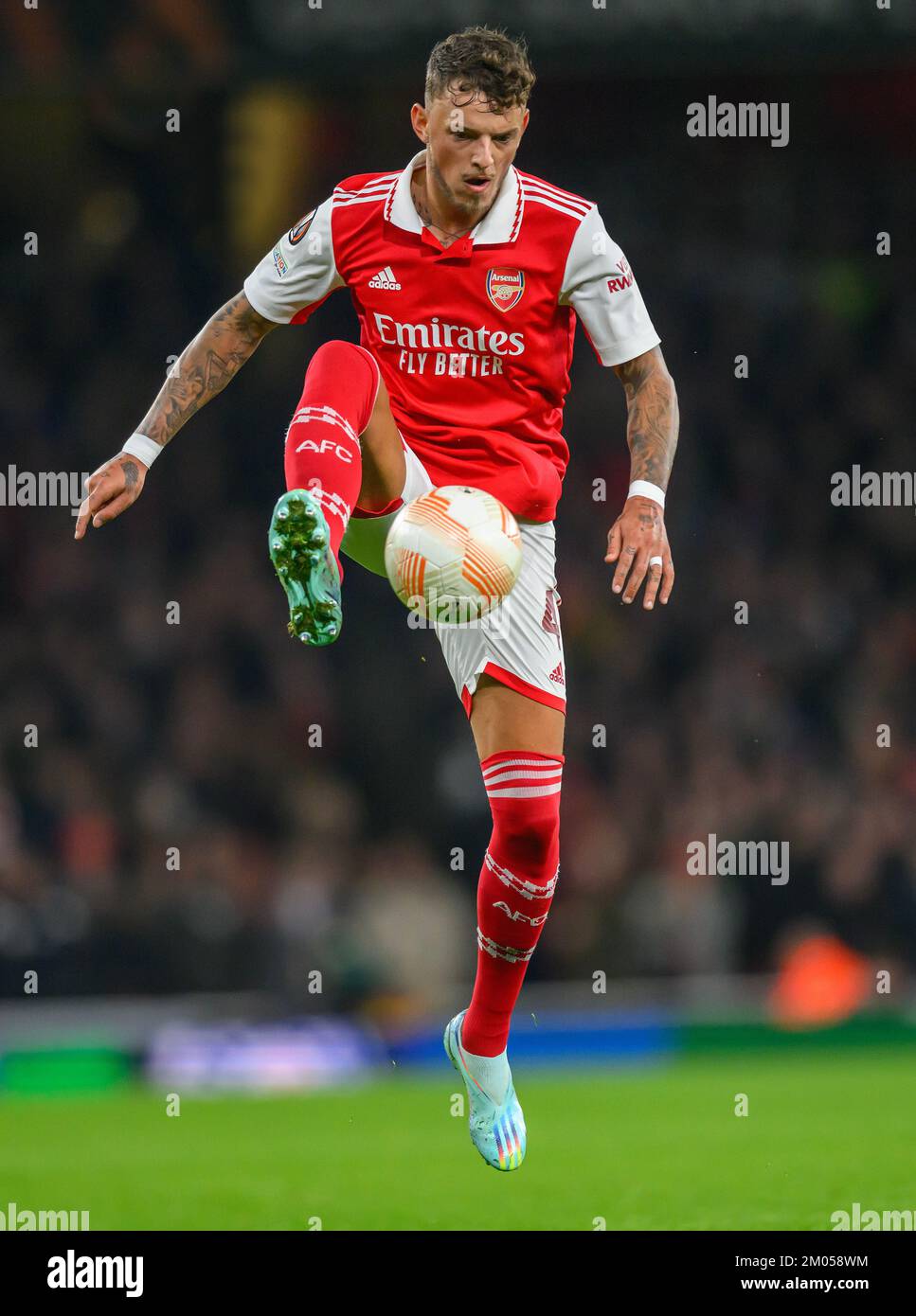 03 Nov 2022 - Arsenal v FC Zurich - UEFA Europa League - Group A - Emirates Stadium   Arsenal's Ben White during the match against FC Zurich Picture : Mark Pain / Alamy Stock Photo
