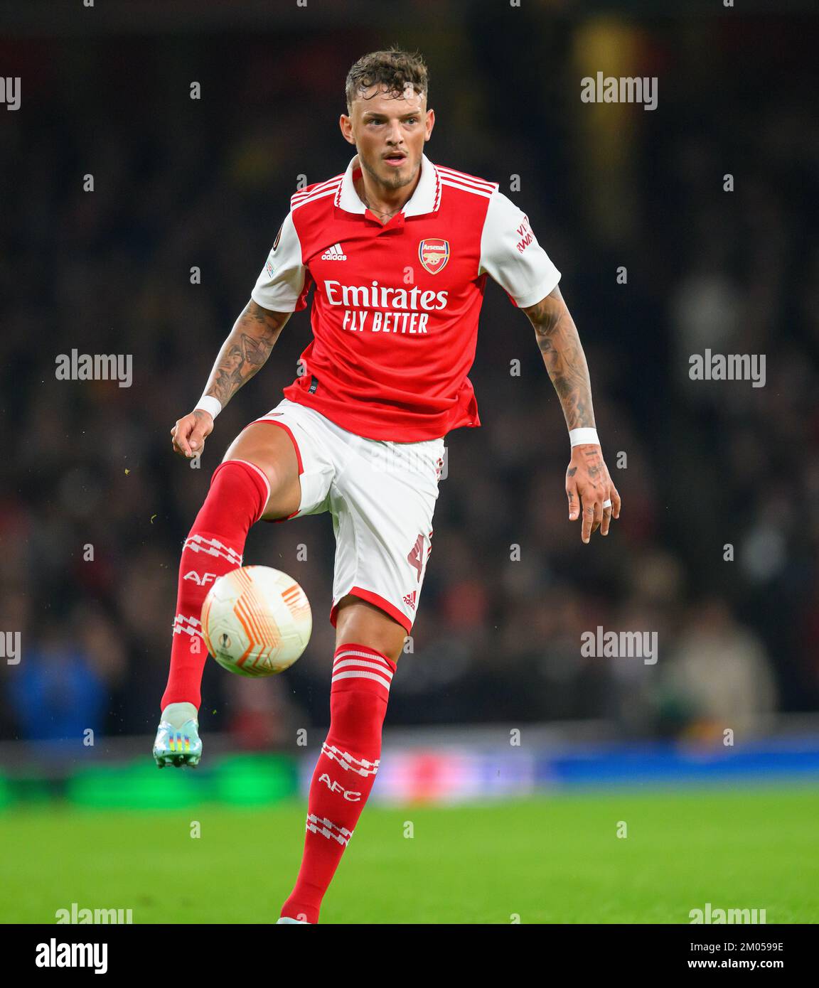 03 Nov 2022 - Arsenal v FC Zurich - UEFA Europa League - Group A - Emirates Stadium   Arsenal's Ben White during the match against FC Zurich Picture : Mark Pain / Alamy Stock Photo