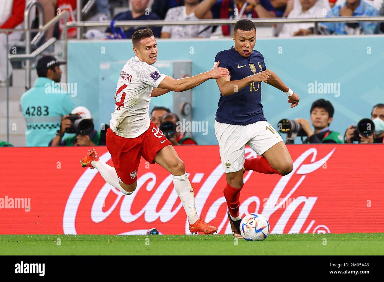 Przemyslaw Frankowski Kylian Mbappe During The FIFA World Cup Qatar przemyslaw-frankowski-kylian-mbappe-during-the-fifa-world-cup-qatar