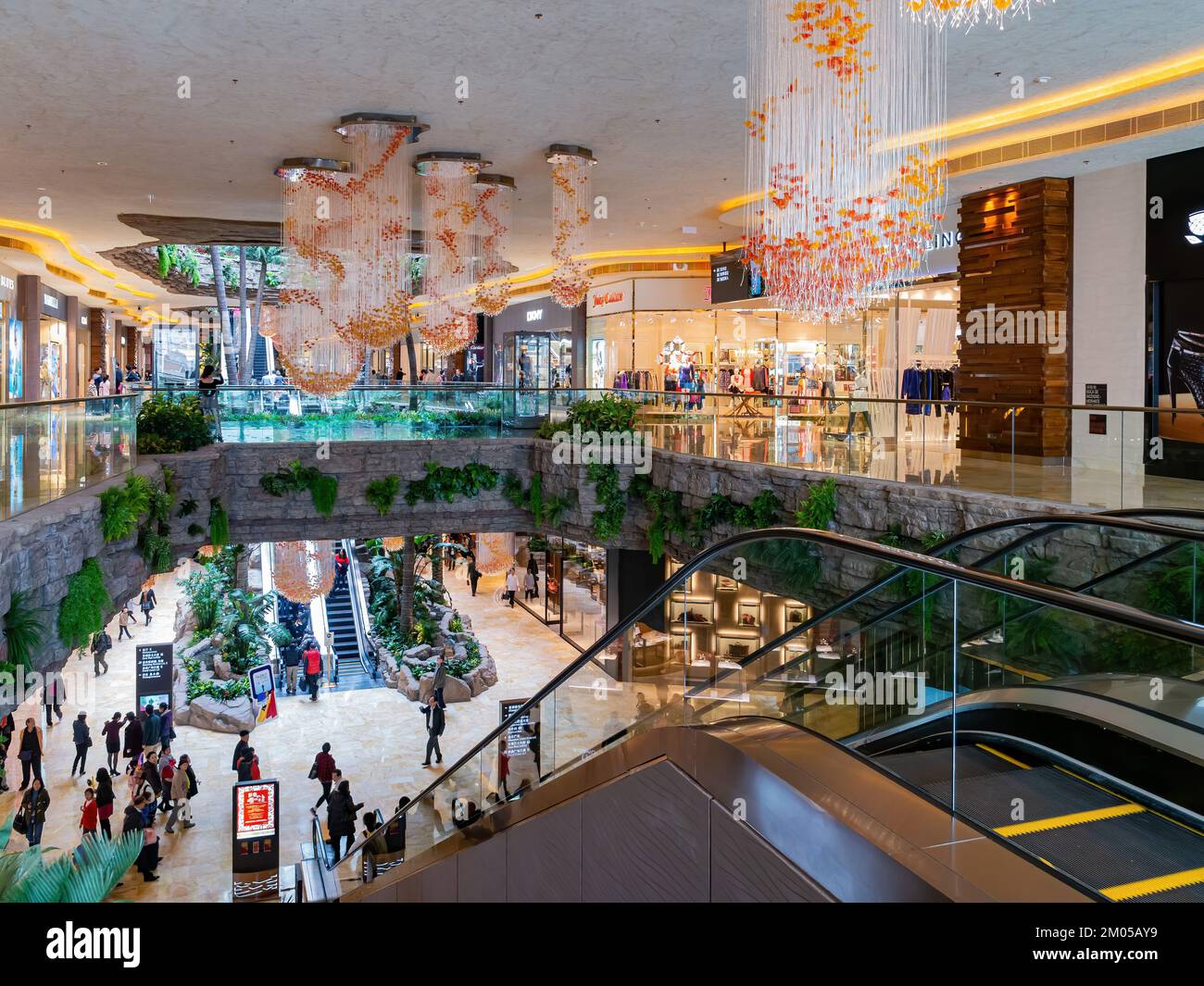 Macau, FEB 10 2013 - Interior view of The Londoner Hotel Stock Photo