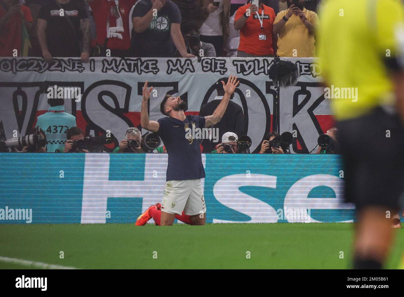 Doha, Qatar. 04th Dec, 2022. Olivier Giroud France player during a match against Poland valid for the round of 16 of the World Cup in Qatar at Estadio Al-Thumama in Doha, Qatar. December 04, 2022 Credit: Brazil Photo Press/Alamy Live News Stock Photo