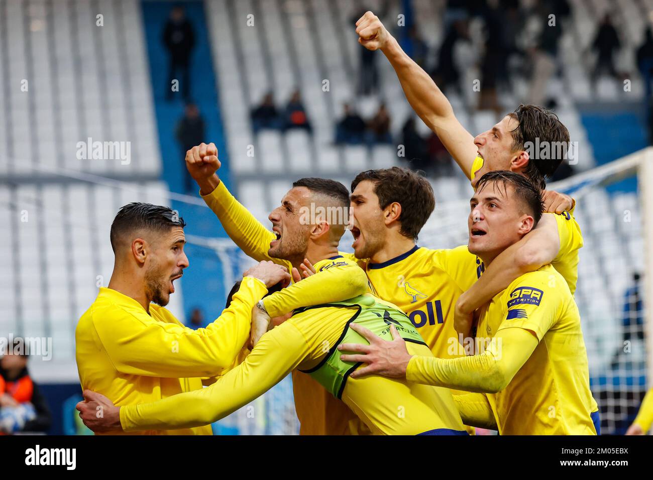 Alberto Braglia stadium, Modena, Italy, December 18, 2022, Davide Diaw  celebrates after scoring the gol of 1-1 during Modena FC vs Benevento  Calcio - Italian soccer Serie B match Stock Photo - Alamy