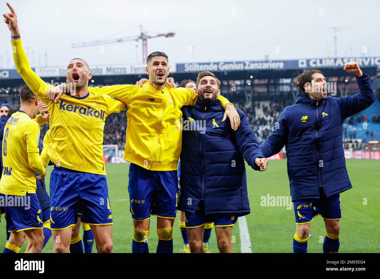 Alberto Braglia stadium, Modena, Italy, December 18, 2022, Davide Diaw  celebrates after scoring the gol of 1-1 during Modena FC vs Benevento  Calcio - Italian soccer Serie B match Stock Photo - Alamy