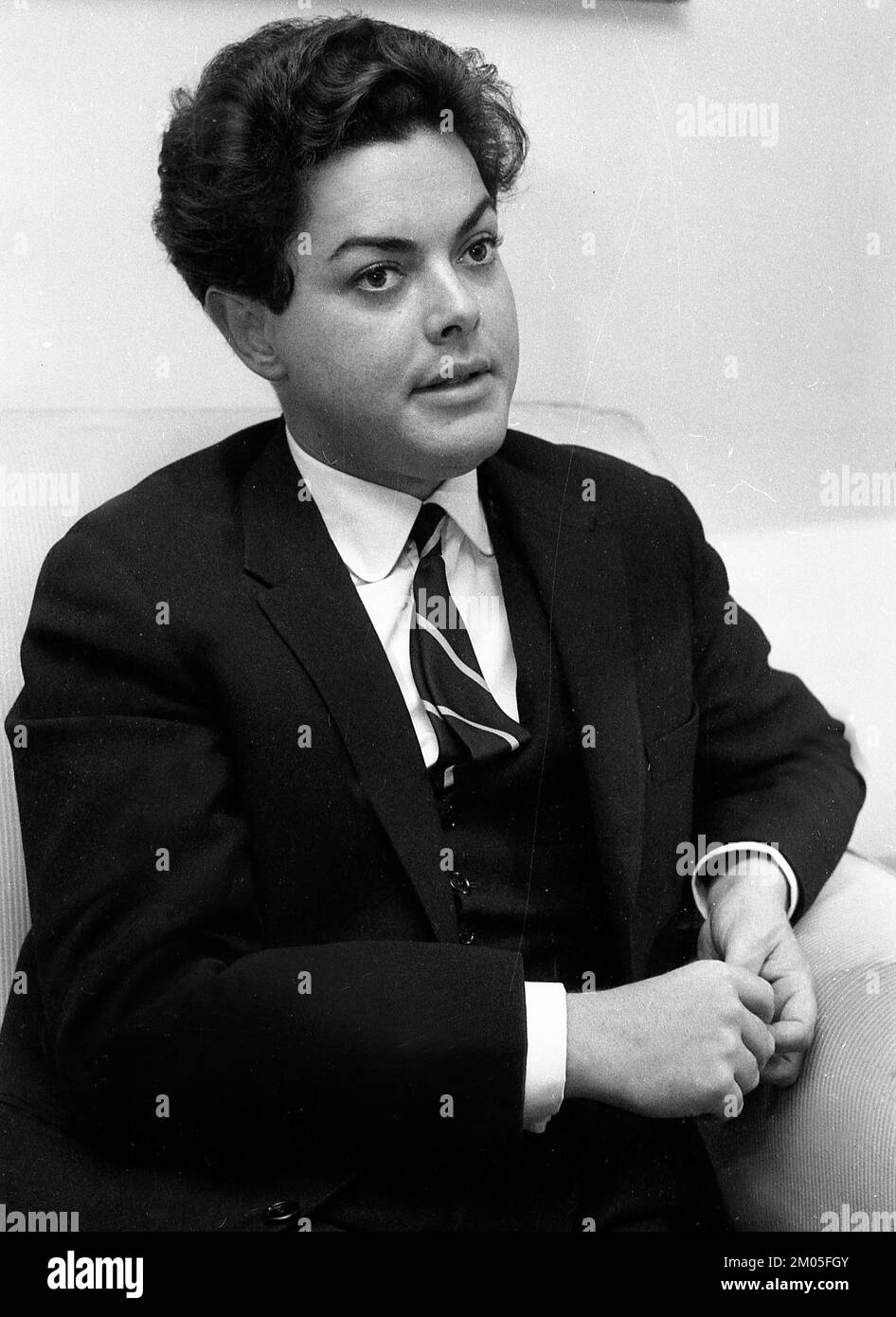 Bruno Leonardo Gelber, Argentine pianist, during an interview in Buenos ...