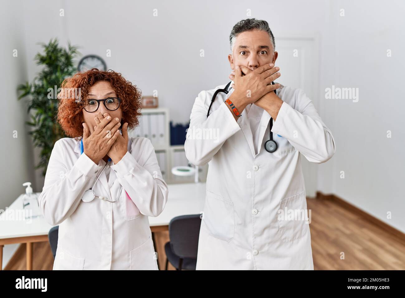 Embarrassed woman at doctors hires stock photography and images Alamy(01)