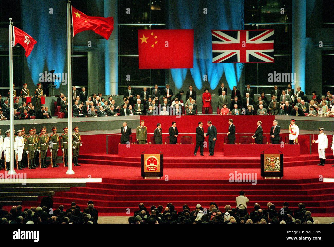 Hong kong handover 1997 hi-res stock photography and images
