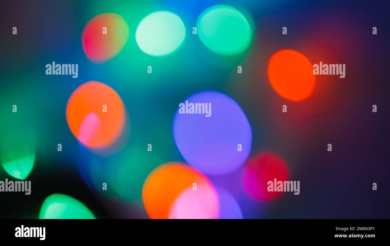 Bokeh blur background from a blurred light. Christmas and New Year ...