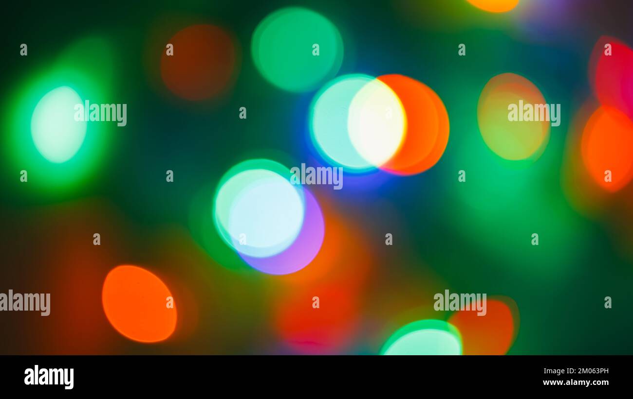 Bokeh blur background from a blurred light. Christmas and New Year ...