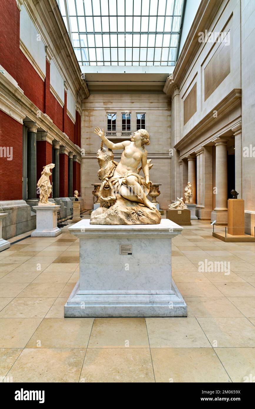 New York. Manhattan. United States. The Metropolitan Museum of Art. Domenico Guidi. Andromeda and the sea monster Stock Photo