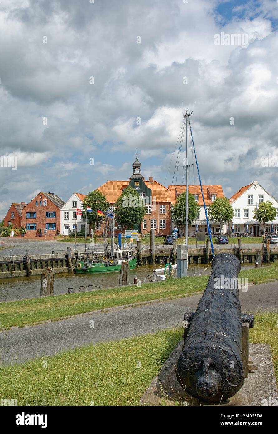 Toenning on Eiderstedt Peninsula,North Sea,North Frisia,Germany Stock Photo