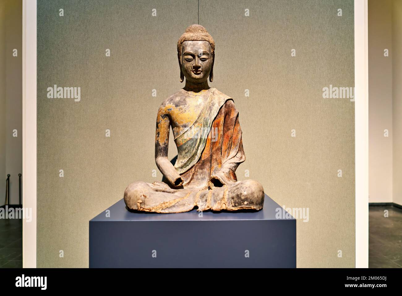 New York. Manhattan. United States. The Metropolitan Museum of Art. Asian Art Gallery Stock