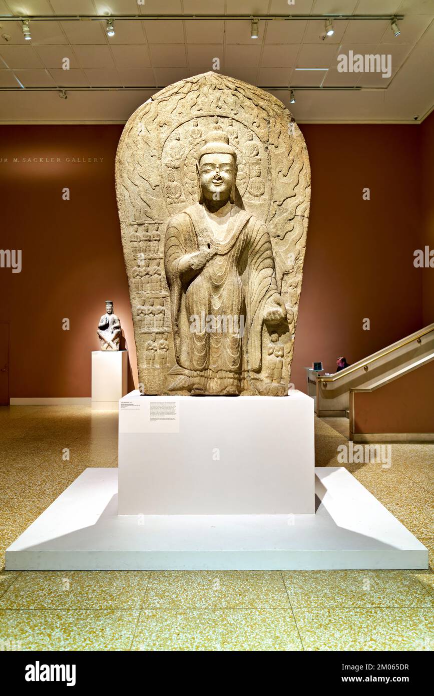 New York. Manhattan. United States. The Metropolitan Museum of Art. Asian Art Gallery Stock