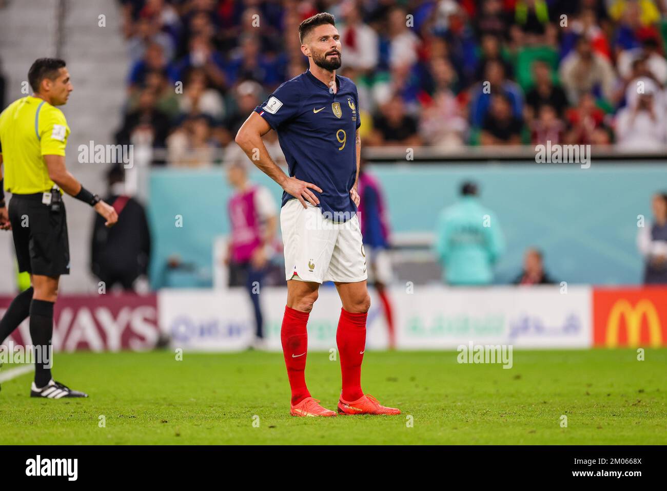 Doha, Qatar. 04th Dec, 2022. Olivier Giroud player during a match against Poland valid for the round of 16 of the World Cup in Qatar at Estadio Al-Thumama in Doha, Qatar. December 04, 2022 Credit: Brazil Photo Press/Alamy Live News Stock Photo