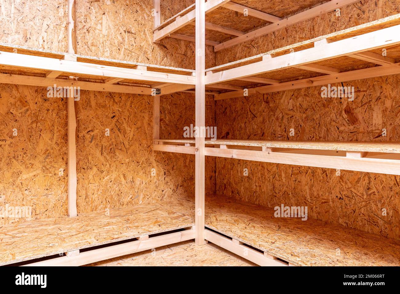 OSB racks, shelves are designed for storing things. Dressing room in ...