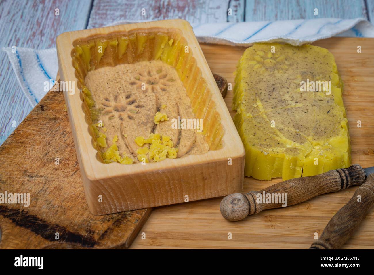 Wooden butter mould hi-res stock photography and images - Alamy