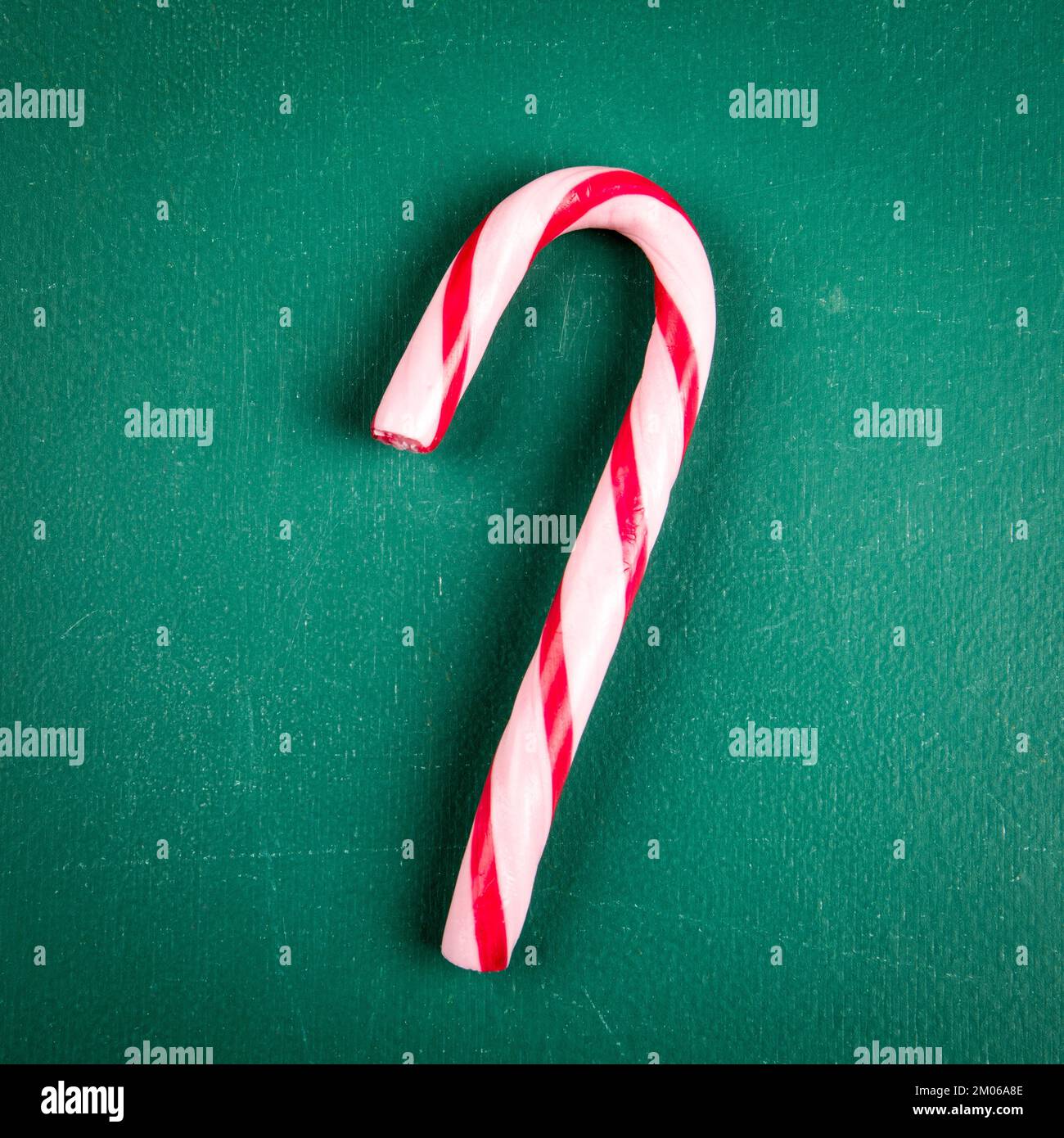 Christmas sweets and traditions. Green chalkboard background. Stock Photo