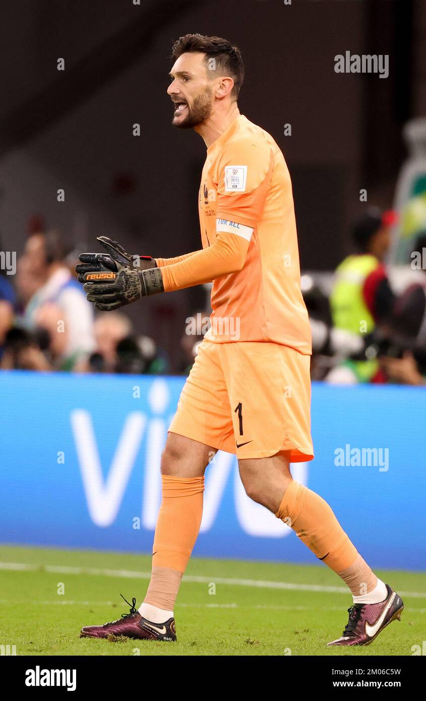 Goalkeeper of France Hugo Lloris during the FIFA World Cup 2022, Round of 16 football match between France and Poland on December 4, 2022 at Al Thumama Stadium in Doha, Qatar - Photo Jean Catuffe / DPPI Stock Photo