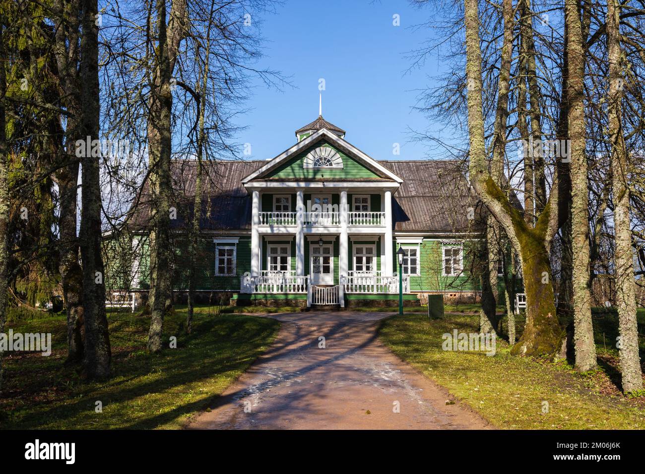 Petrovskoye, Russia - May 4, 2021: House of Hannibals in Petrovskoye Stock Photo