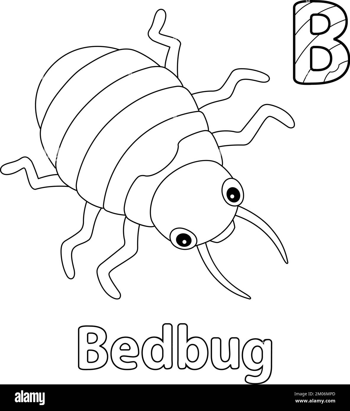 Bedbug Animal Alphabet ABC Isolated Coloring B Stock Vector Image & Art ...