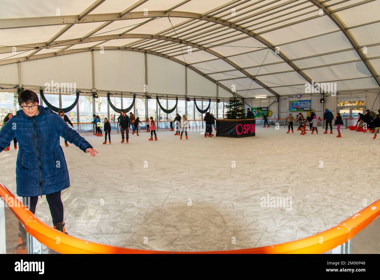 Limerick Christmas , ice rink in the city center and a colorful fair including a carousel