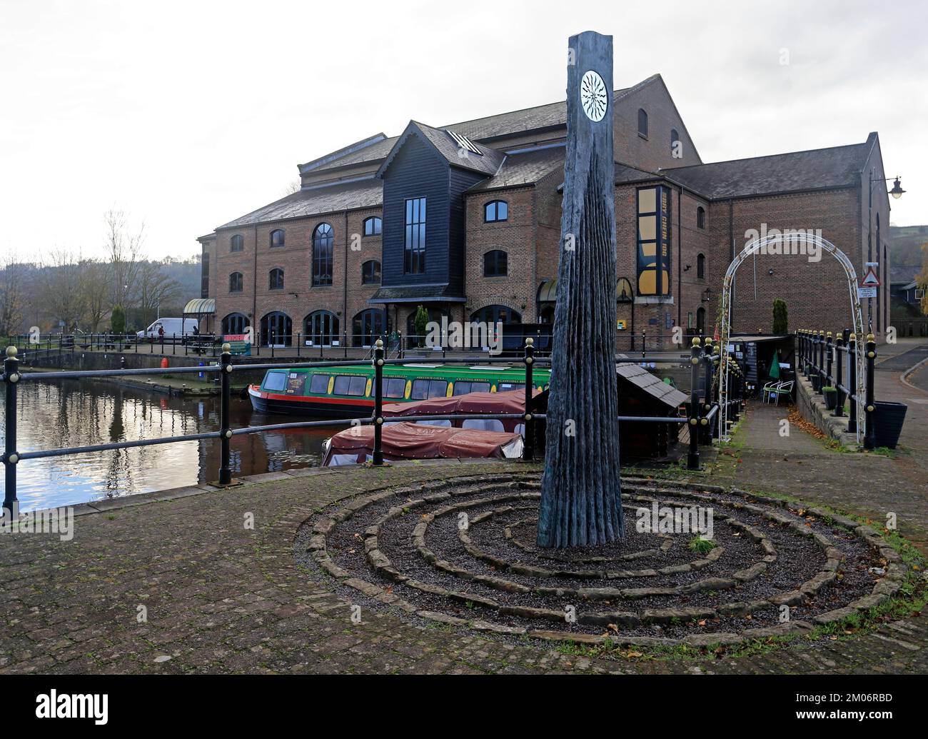 Theatre Brycheiniog, Brecon Theatre and sculpture. Monmouthshire and