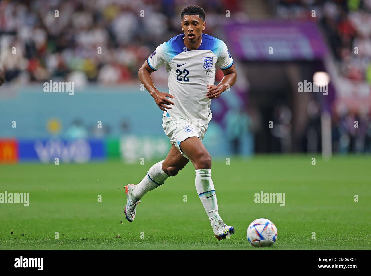 4th December 2022; Al Bayt stadium, Doha, Qatar FIFA World Cup football, final 16, England