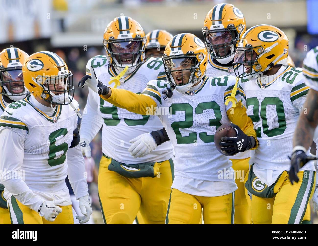 Green bay packers cornerback jaire alexander hires stock photography