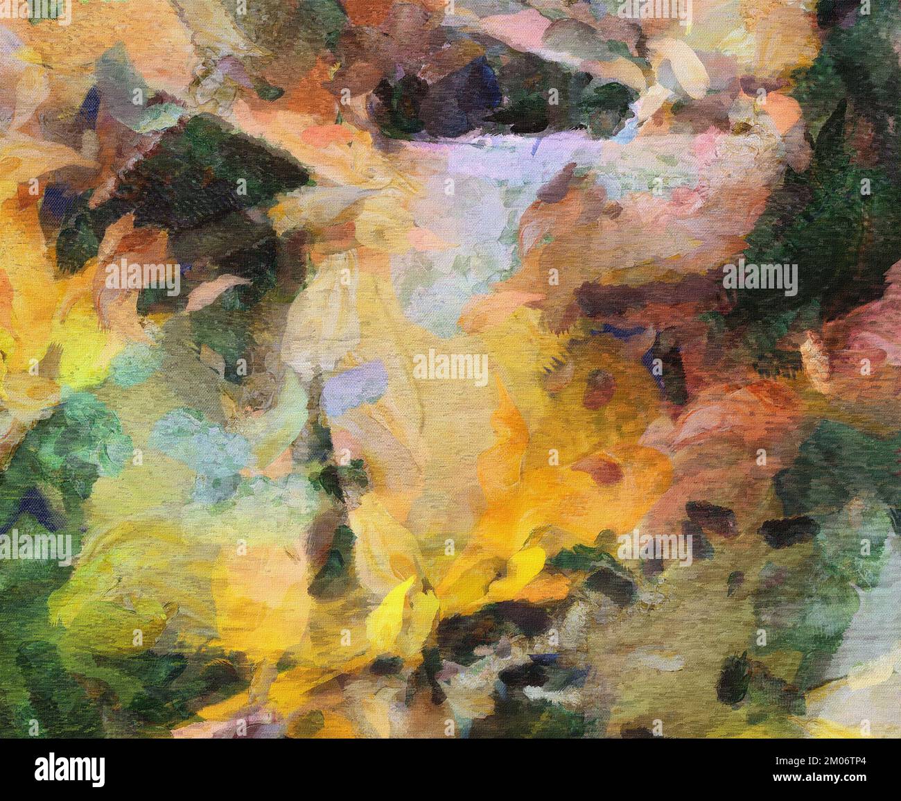 Colorful Abstract Painting. Muted colors. 3D rendering Stock Photo - Alamy