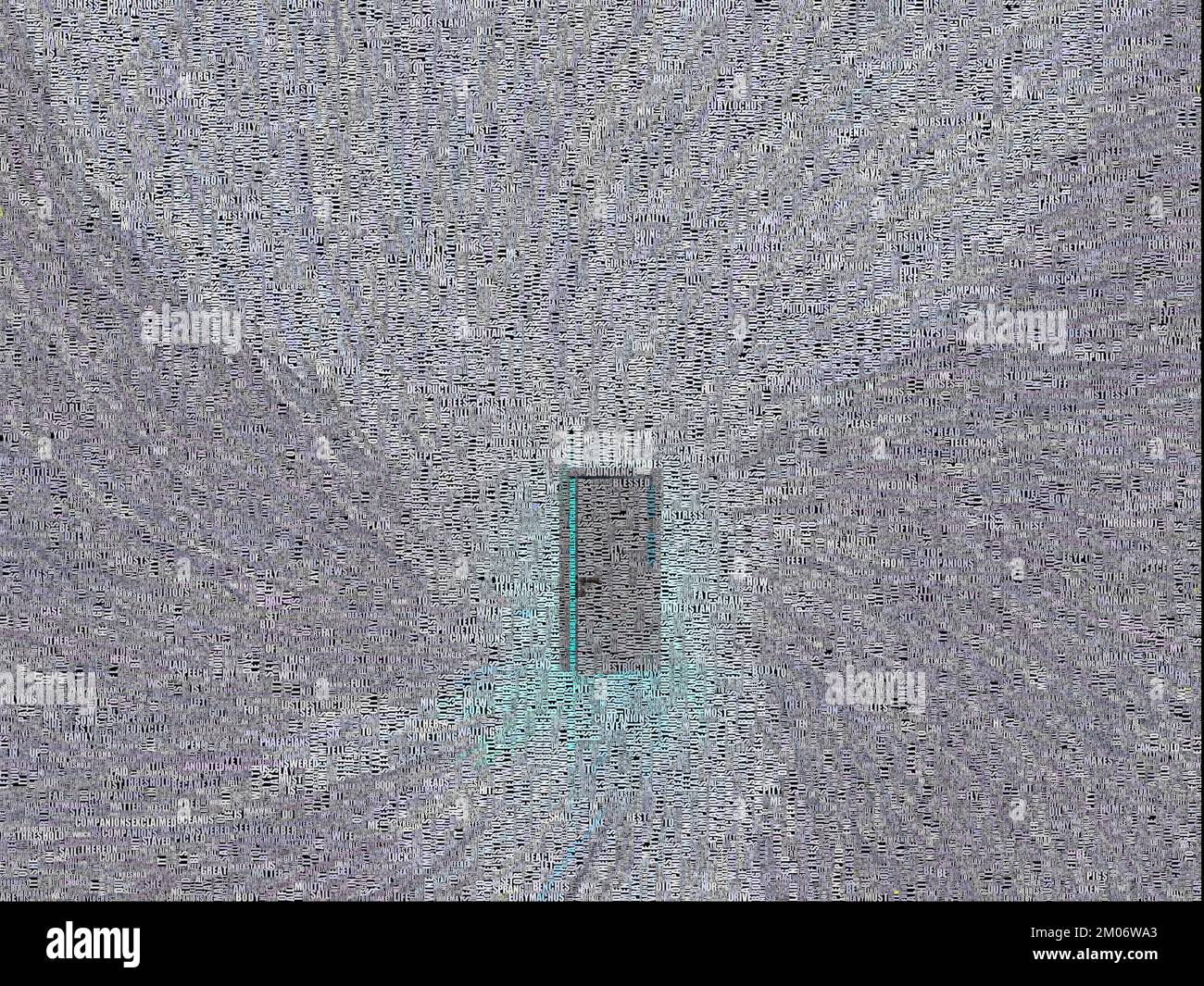 White door with azure light. 3D rendering Stock Photo - Alamy