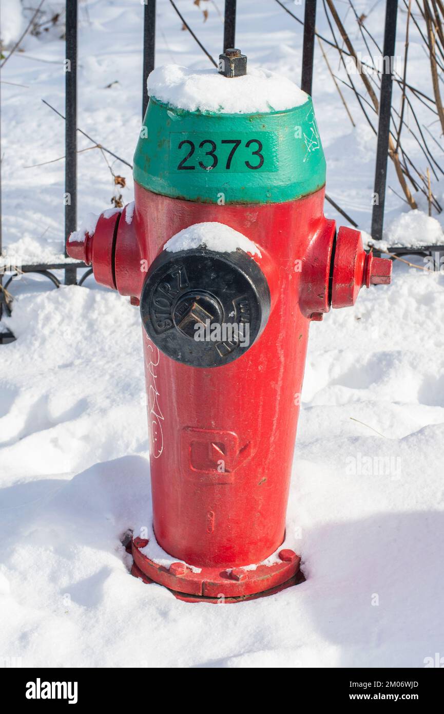 Fire hydrant in Quebec City Stock Photo Alamy